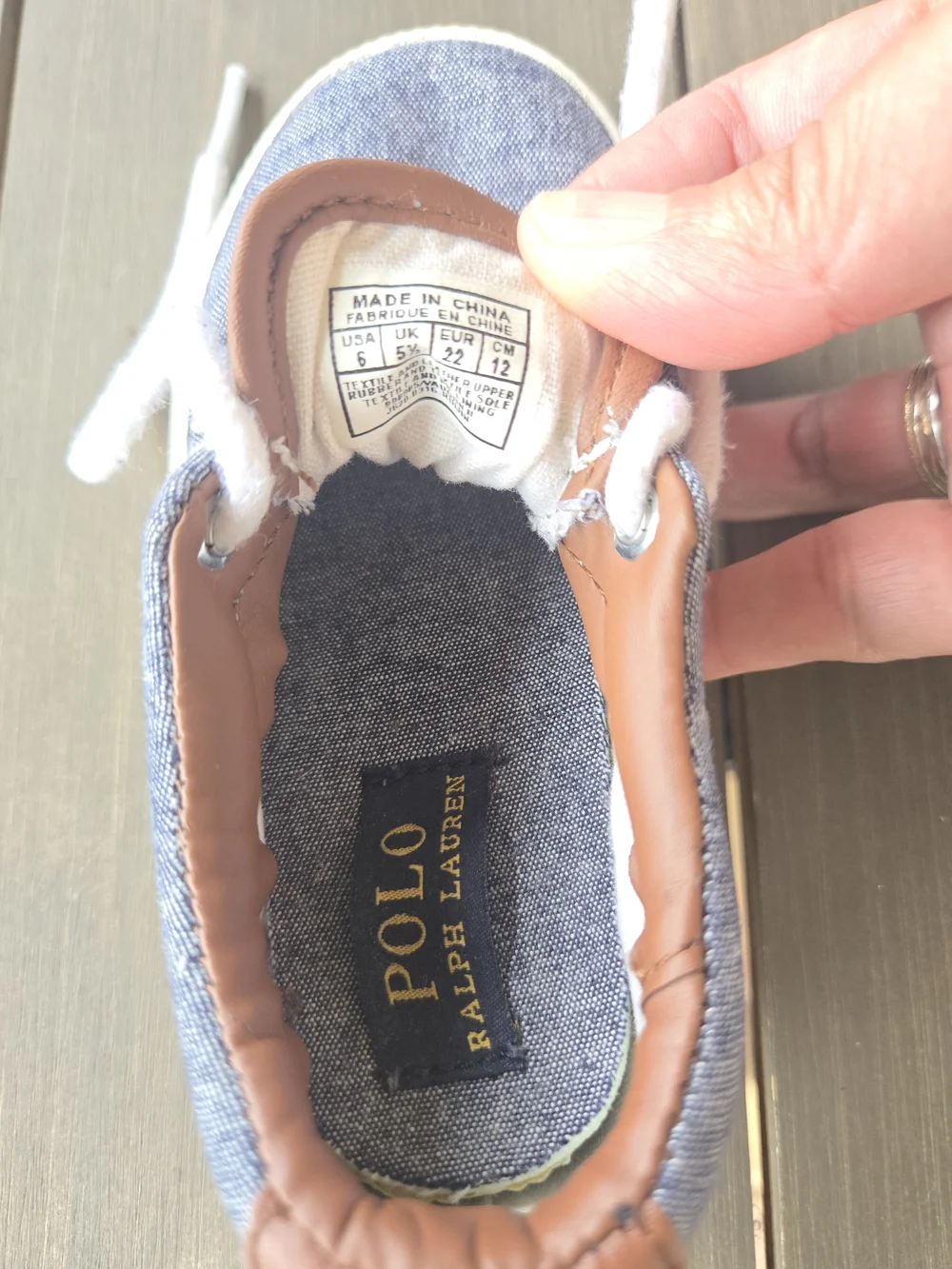 Polo Ralph Lauren Toddler Boys Vaughn Canvas Sneakers Grey Size 6T